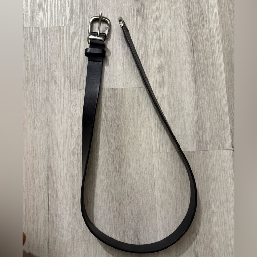 Forever 21 Black Belt with Silver Buckle